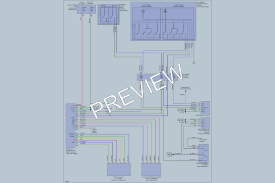 2010 Smart fortwo Cruise Control wiring diagram preview
