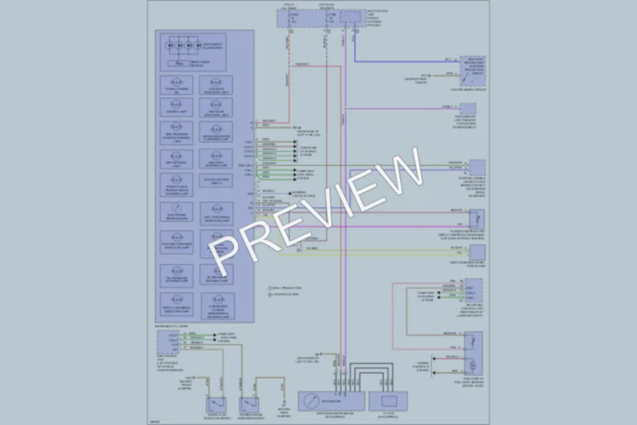 2010 Smart fortwo Instrument Cluster wiring diagram preview