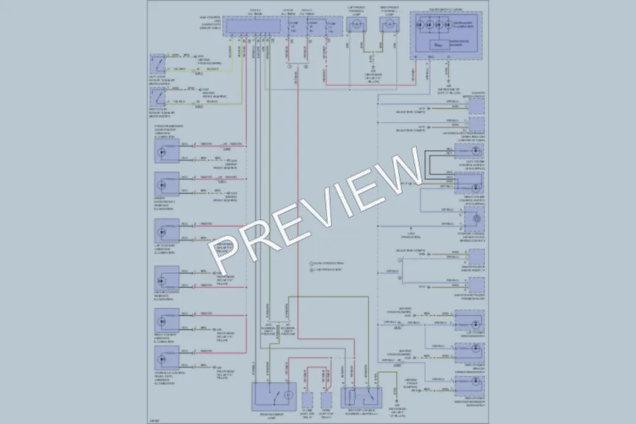 2010 Smart fortwo Interior Lights wiring diagram preview