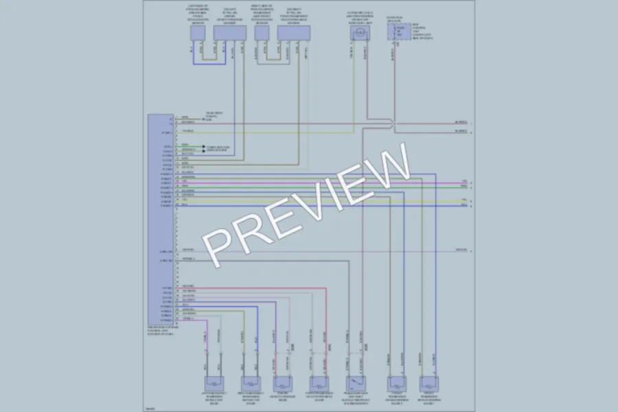 2010 Smart fortwo Supplemental Restraints wiring diagram preview