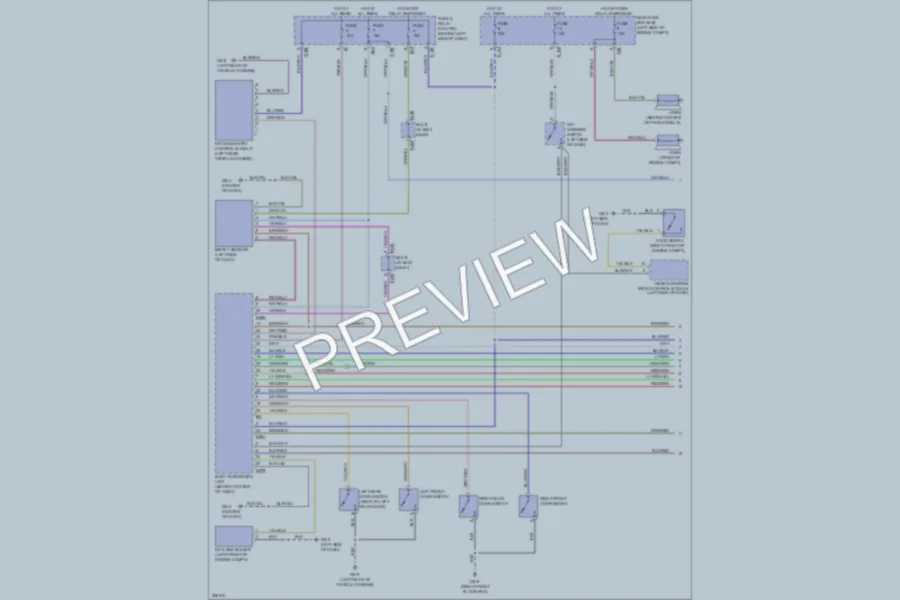 2010 Subaru Forester Power Door Locks wiring diagram preview