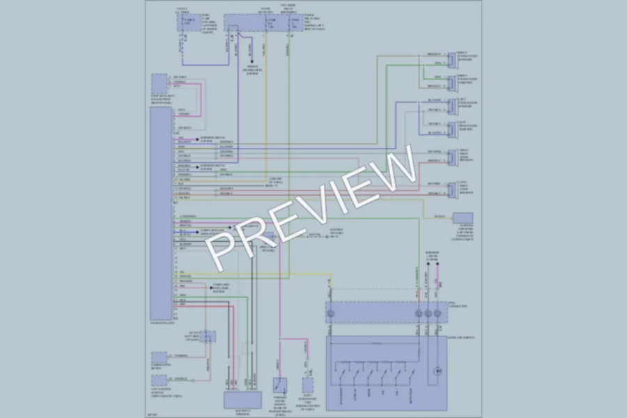 2010 Subaru Forester Radio wiring diagram preview