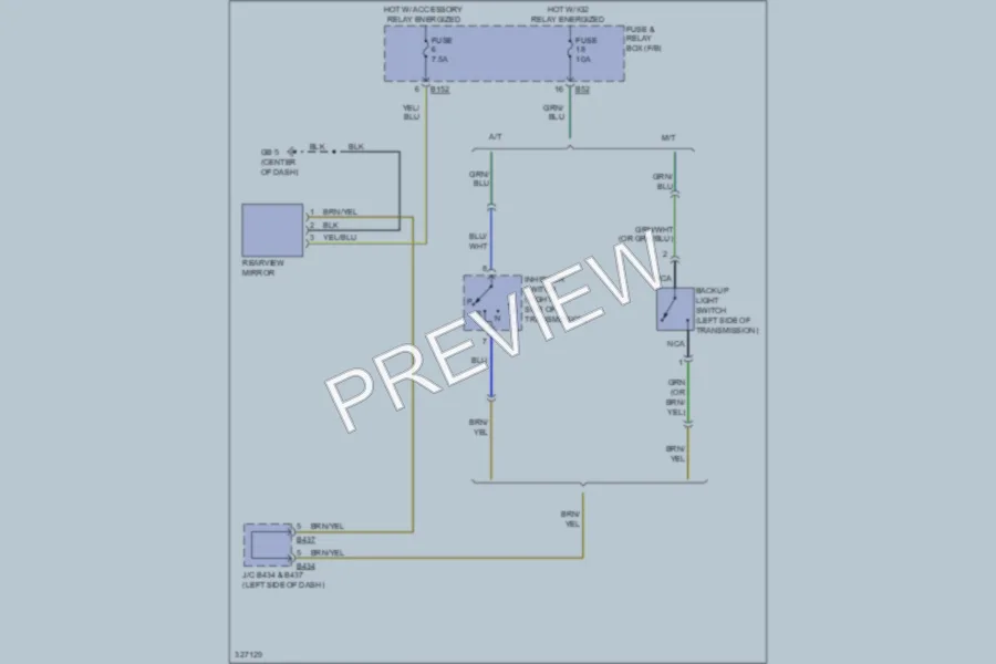 2010 Subaru ImprezaWRX Power Mirrors wiring diagram preview
