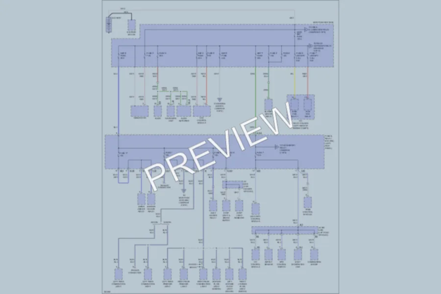 2010 Subaru Outback Power Distribution wiring diagram preview