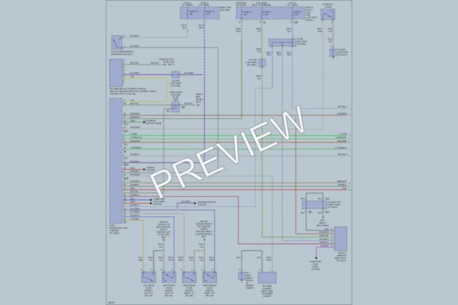 2010 Subaru Outback Power Door Locks wiring diagram preview