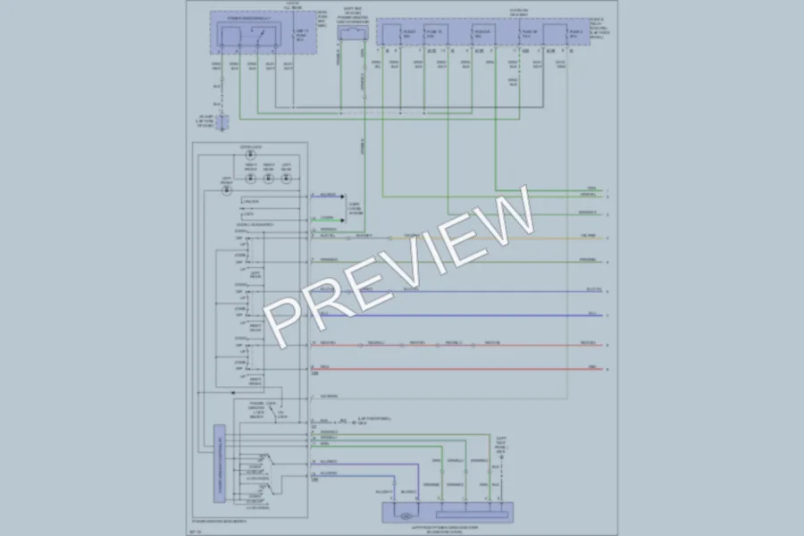 2010 Subaru Outback Power Windows wiring diagram preview