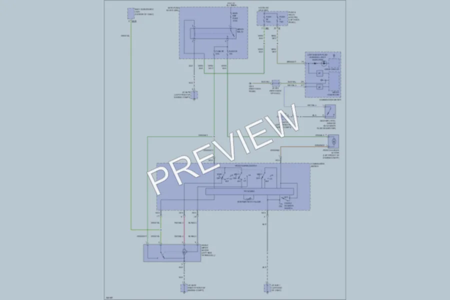2010 Subaru Outback Wiper Washer wiring diagram preview