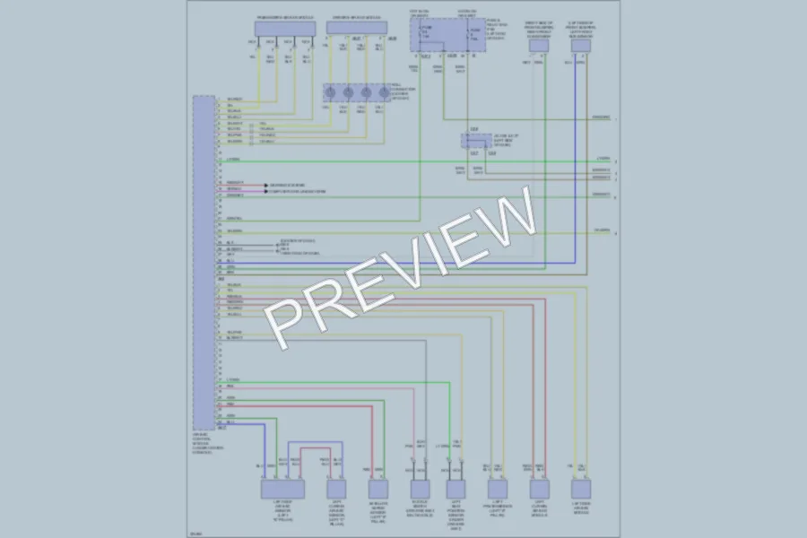 2010 Subaru Tribeca Supplemental Restraints wiring diagram preview