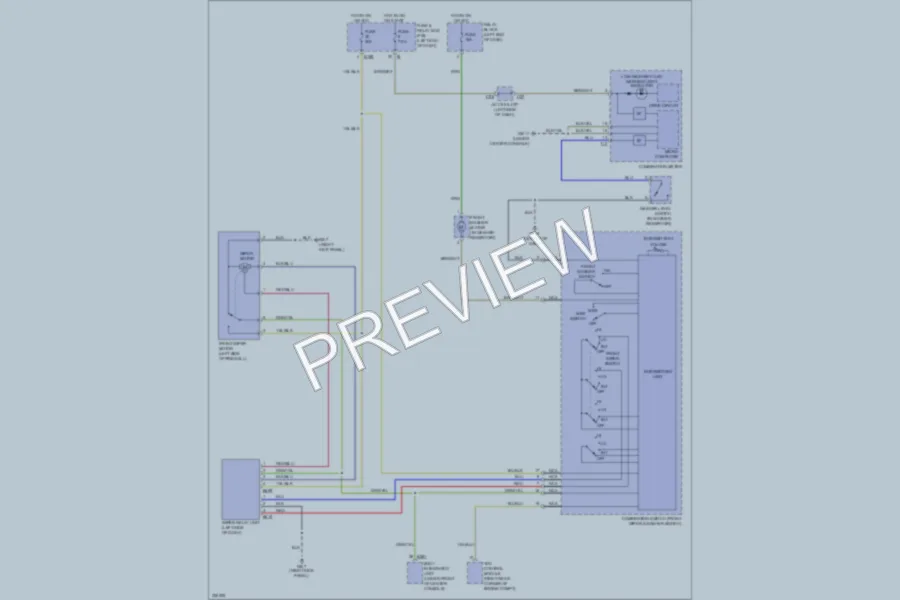 2010 Subaru Tribeca Wiper Washer wiring diagram preview