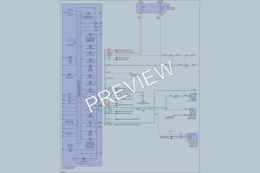 2010 Suzuki Equator Instrument Cluster wiring diagram preview