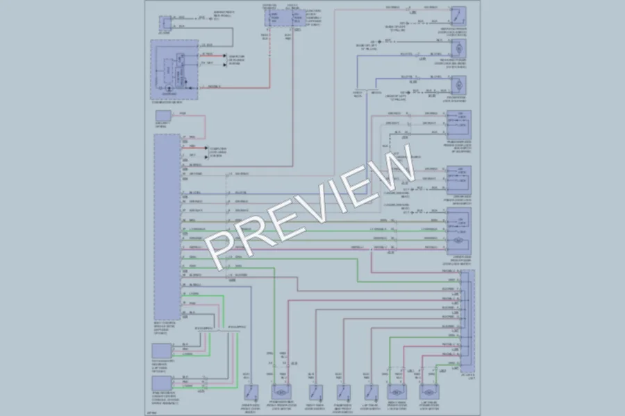 2010 Suzuki SX4 Power Door Locks wiring diagram preview