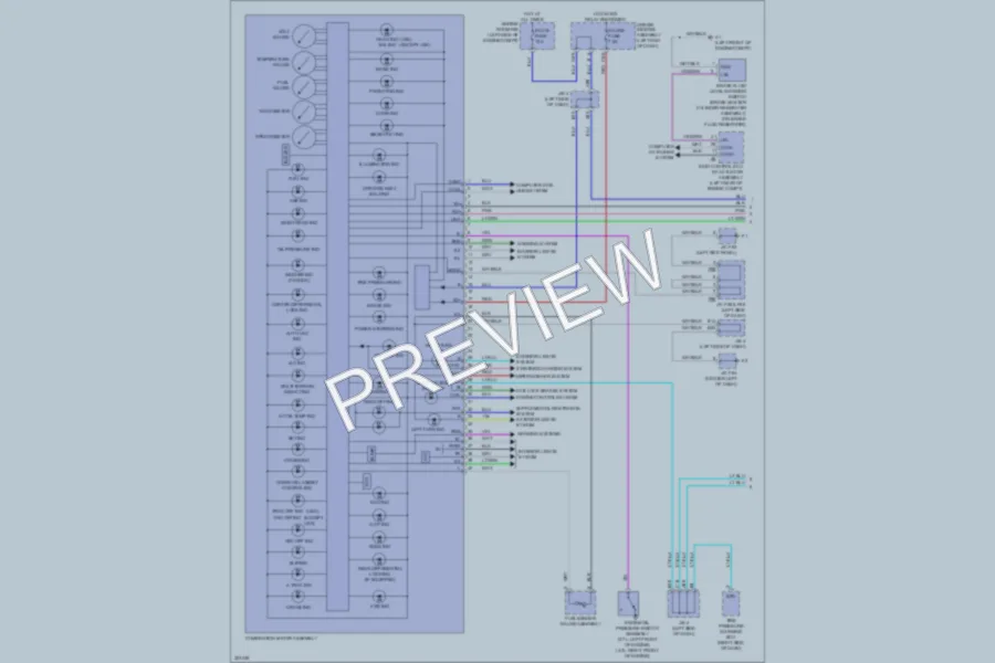 2010 Toyota 4Runner Instrument Cluster wiring diagram preview