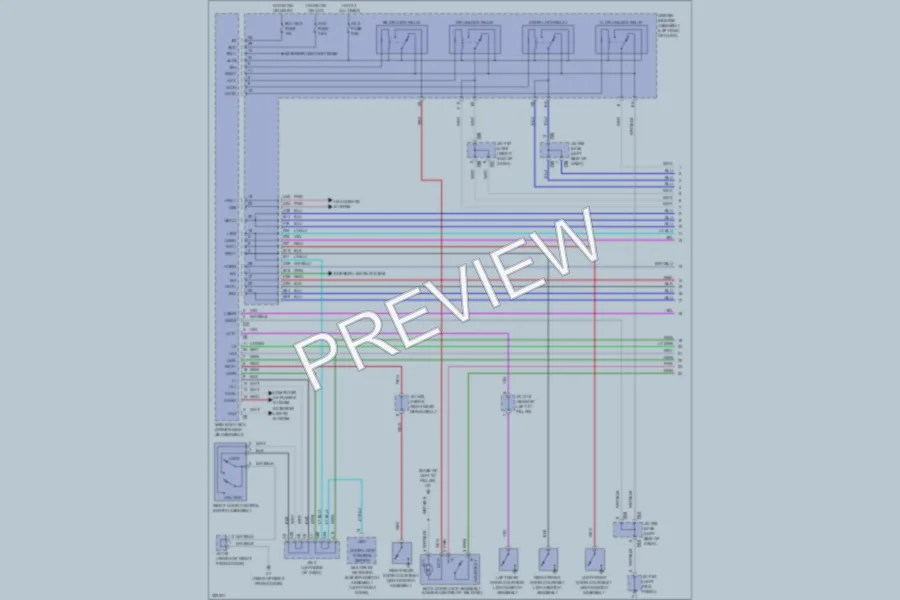 2010 Toyota 4Runner Power Door Locks wiring diagram preview
