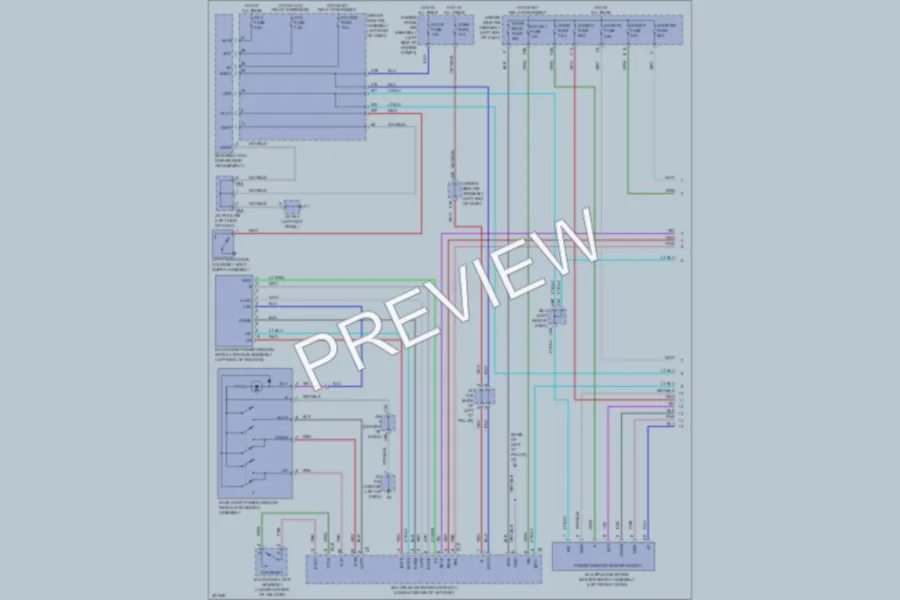 2010 Toyota 4Runner Power Windows wiring diagram preview
