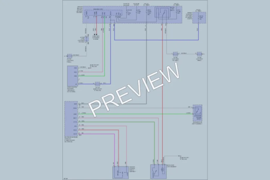 2010 Toyota 4Runner Trunk Tailgate Fuel Door wiring diagram preview