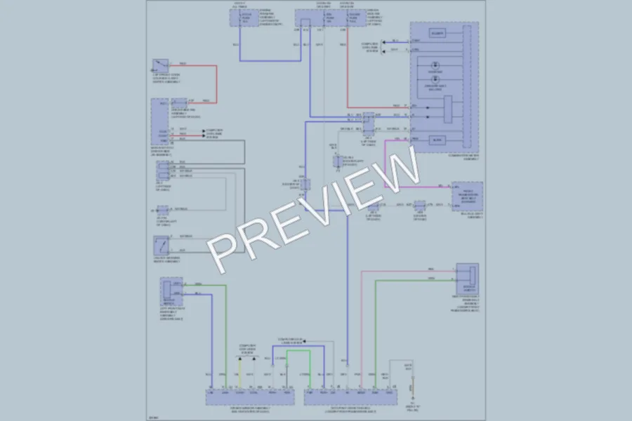 2010 Toyota 4Runner Warning Systems wiring diagram preview