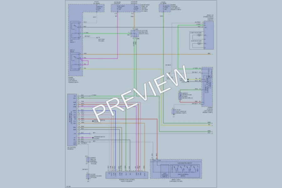 2010 Toyota Avalon Air Conditioning wiring diagram preview