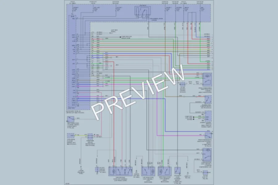 2010 Toyota Avalon Power Door Locks wiring diagram preview