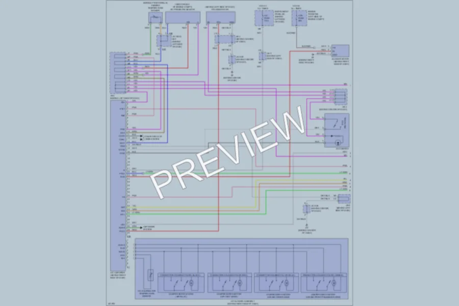 2010 Toyota Camry Air Conditioning wiring diagram preview