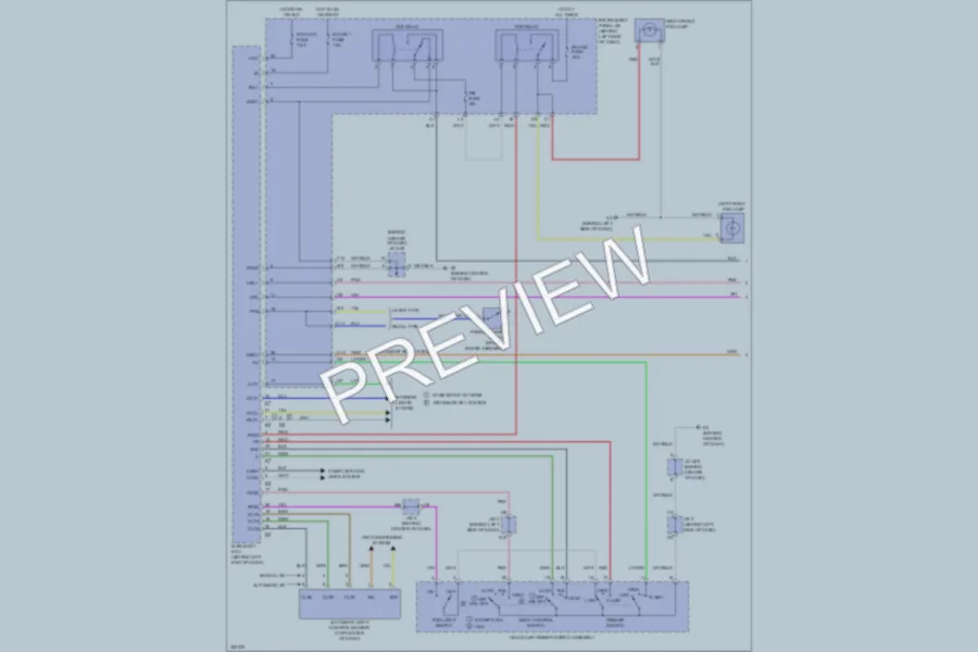 2010 Toyota Camry Headlights wiring diagram preview