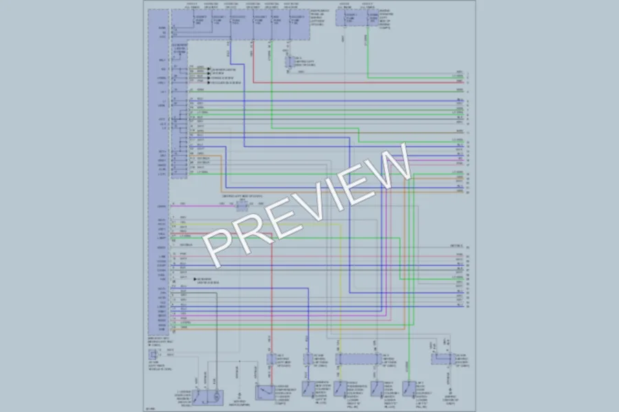2010 Toyota Camry Power Door Locks wiring diagram preview