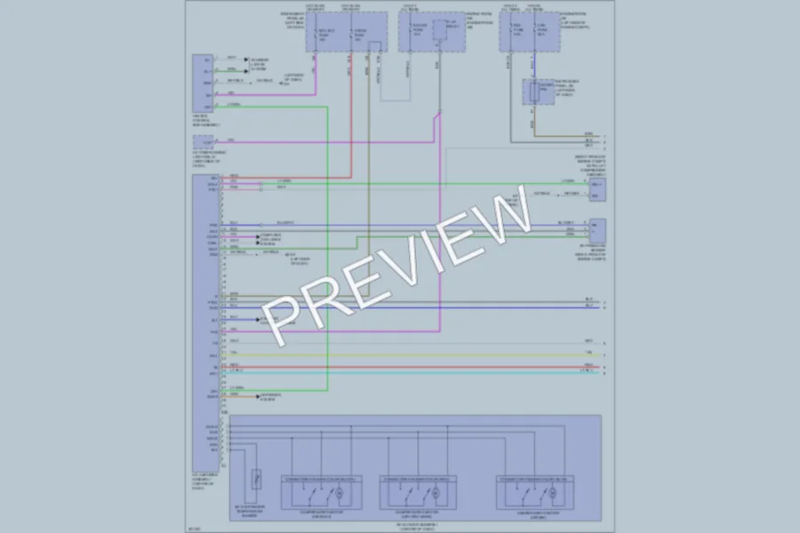 2010 Toyota Corolla Air Conditioning wiring diagram preview