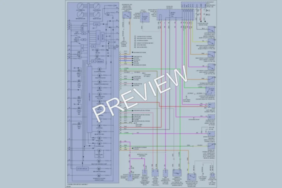 2010 Toyota Corolla Instrument Cluster wiring diagram preview