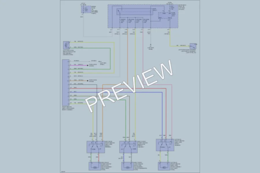 2010 Toyota Corolla Power Windows wiring diagram preview