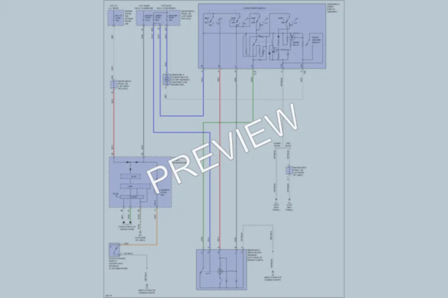 2010 Toyota Corolla Wiper Washer wiring diagram preview