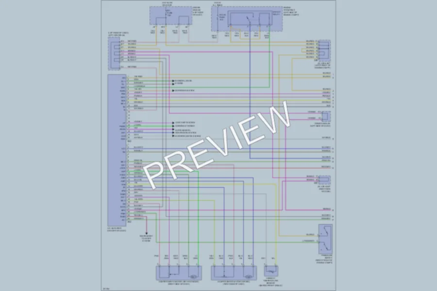 2010 Toyota FJCruiser Air Conditioning wiring diagram preview