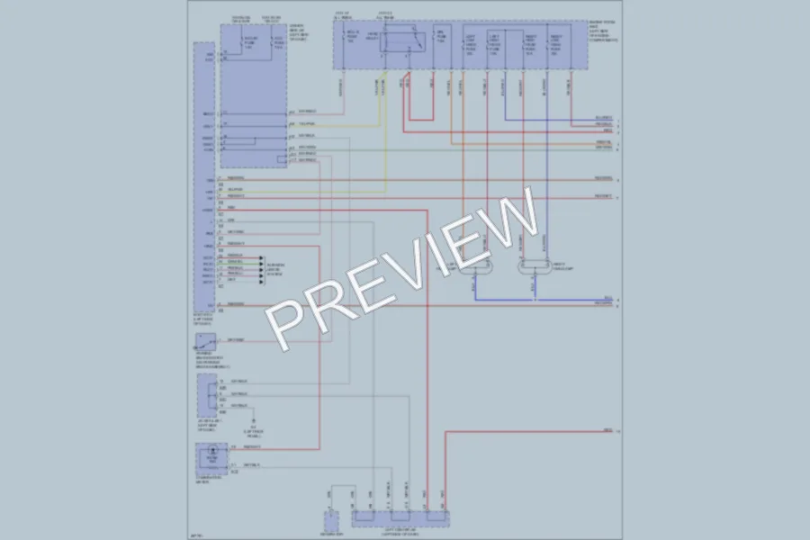 2010 Toyota FJCruiser Headlights wiring diagram preview