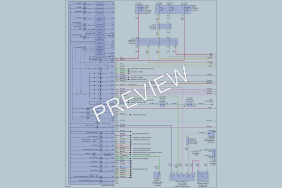 2010 Toyota FJCruiser Instrument Cluster wiring diagram preview