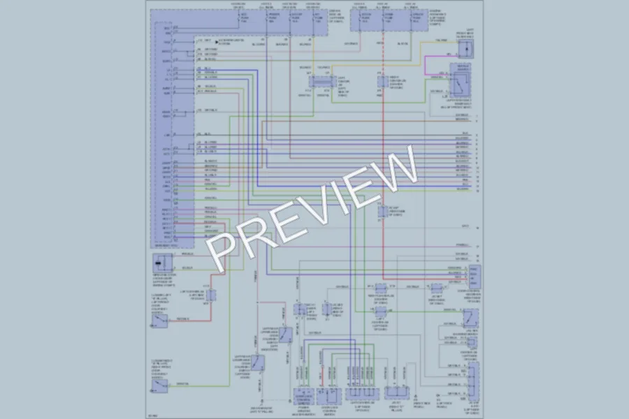 2010 Toyota FJCruiser Power Door Locks wiring diagram preview
