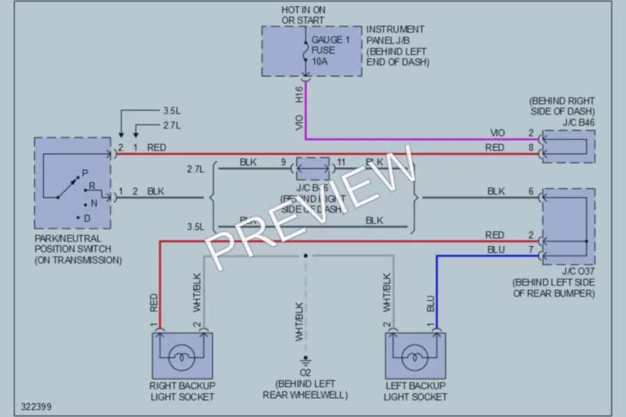 2010 Toyota Highlander Exterior Lights wiring diagram preview