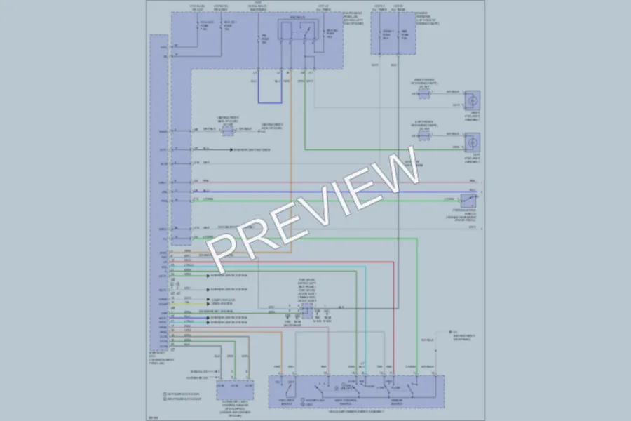 2010 Toyota Highlander Headlights wiring diagram preview