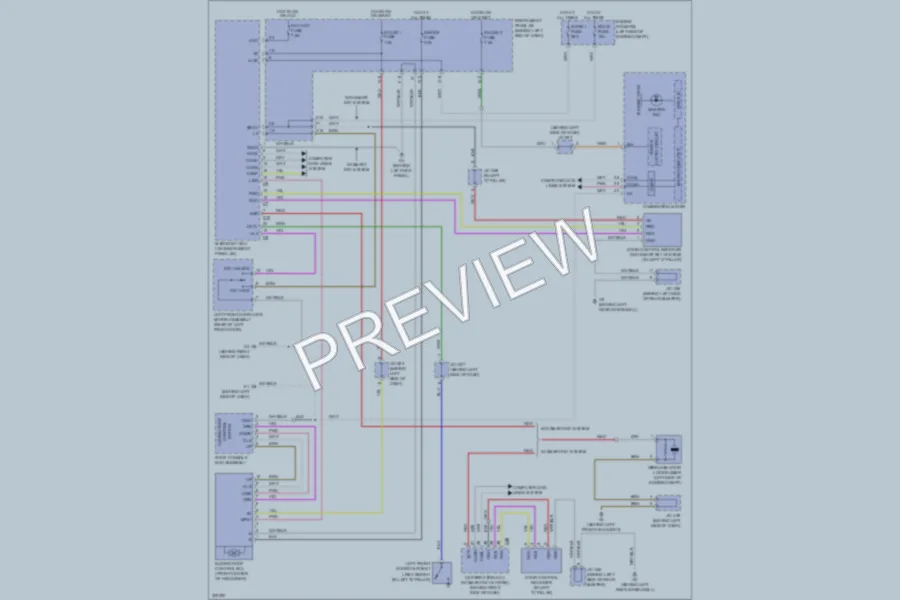 2010 Toyota Highlander Power Top Sunroof wiring diagram preview