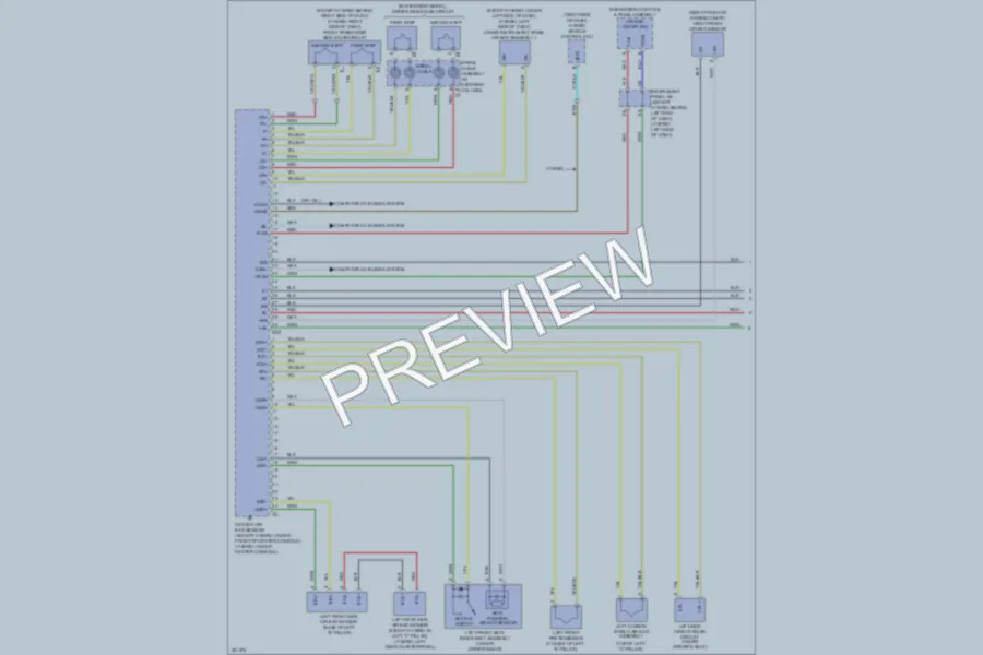 2010 Toyota Highlander Supplemental Restraints wiring diagram preview