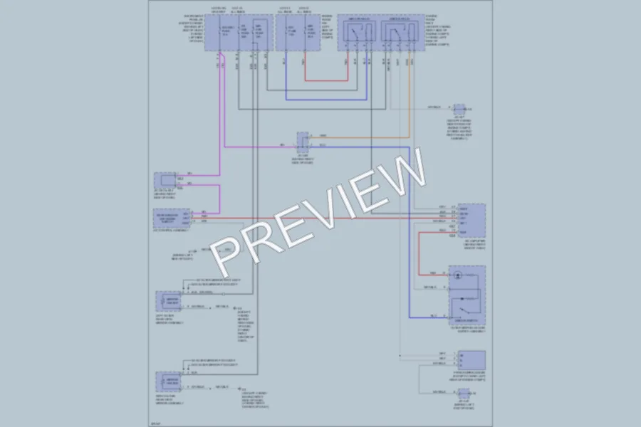 2010 Toyota HighlanderHybrid Defoggers wiring diagram preview