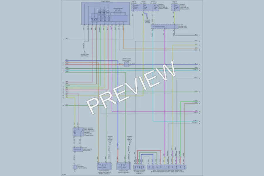 2010 Toyota HighlanderHybrid Power Door Locks wiring diagram preview