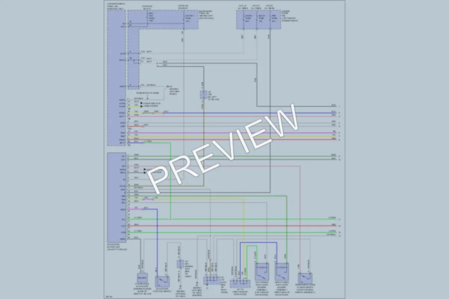 2010 Toyota HighlanderHybrid Trunk Tailgate Fuel Door wiring diagram preview