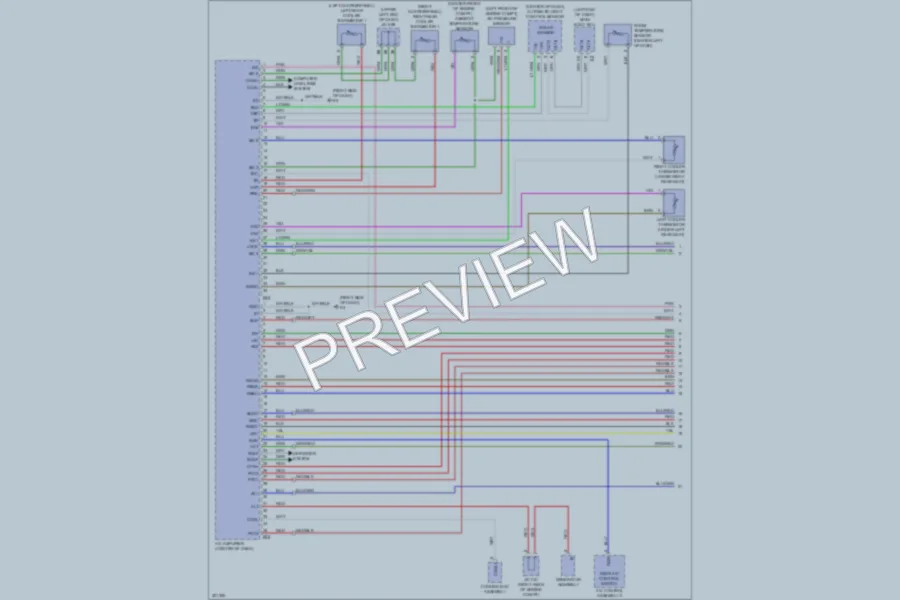 2010 Toyota LandCruiser Air Conditioning wiring diagram preview