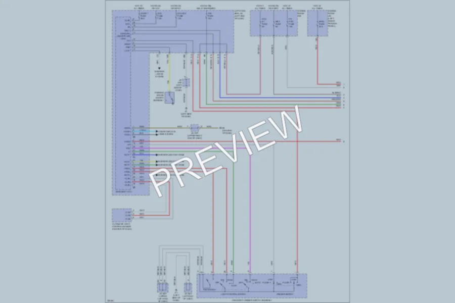 2010 Toyota LandCruiser Headlights wiring diagram preview