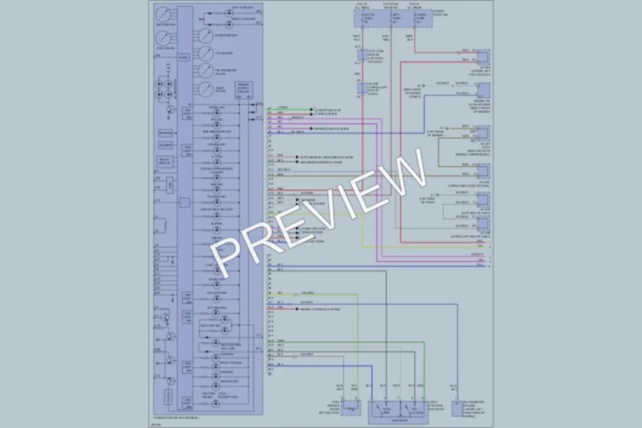 2010 Toyota LandCruiser Instrument Cluster wiring diagram preview