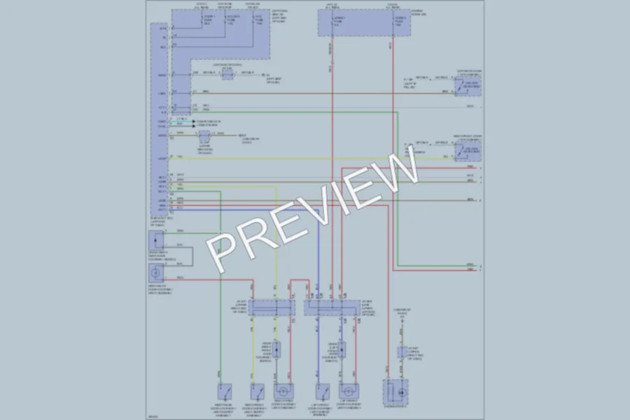 2010 Toyota LandCruiser Interior Lights wiring diagram preview