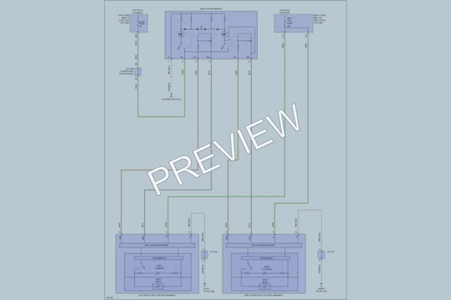2010 Toyota LandCruiser Power Seats wiring diagram preview
