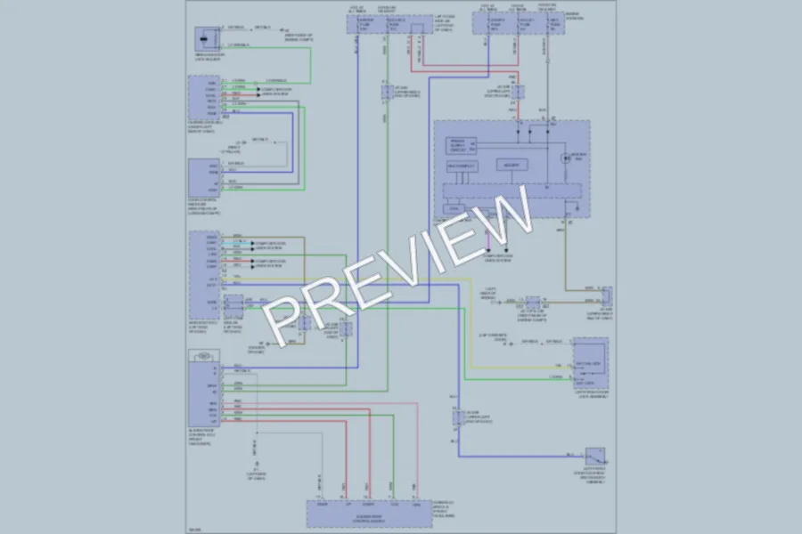 2010 Toyota LandCruiser Power Top Sunroof wiring diagram preview