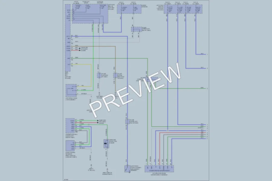 2010 Toyota LandCruiser Power Windows wiring diagram preview