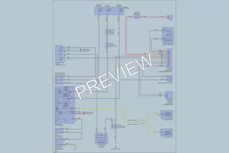 2010 Toyota LandCruiser Warning Systems wiring diagram preview