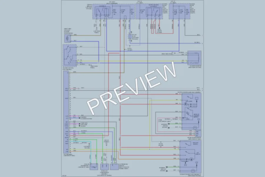 2010 Toyota Matrix Air Conditioning wiring diagram preview
