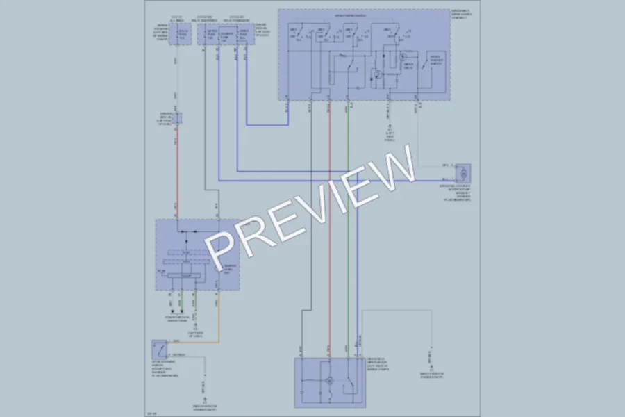 2010 Toyota Matrix Wiper Washer wiring diagram preview